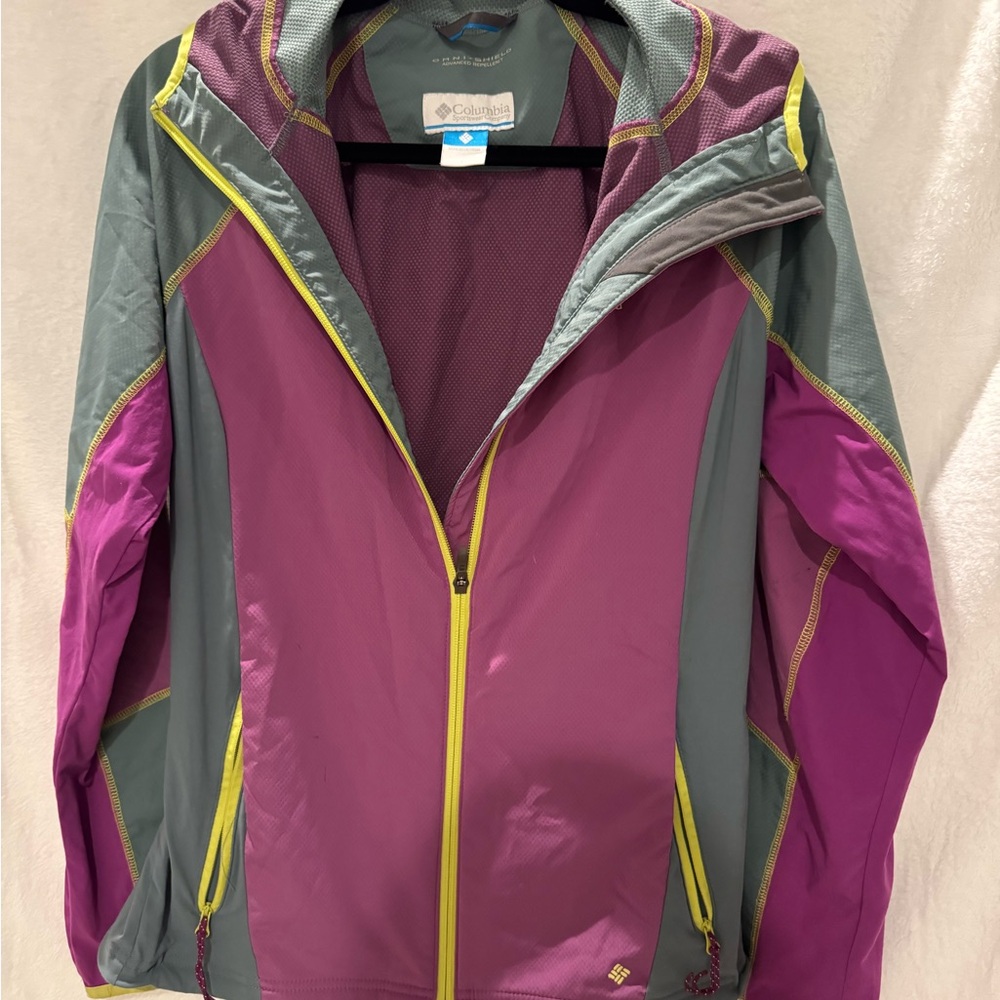 Columbia Vibrant Purple and Gray Outdoor Jacket